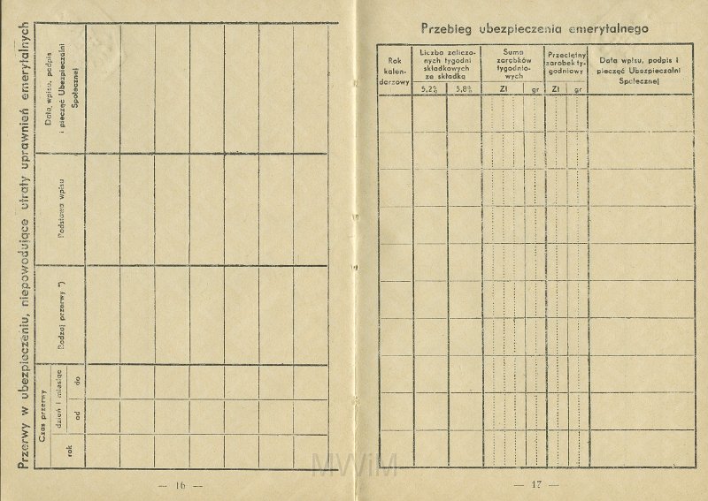 KKE 5431-11.jpg - Dok. Legitymacja ubezpieczeniowa. Legitymacja wydana przez Ubezpieczenia Społeczne w Wilnie dla Michała Katkowskiego (ur. w Taboryszkach), Wilno, 4 IV 1936 r.